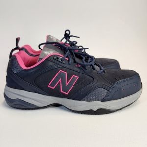 New Balance Training Steel Toe Women's Shoes Size 9 Blue Gray Pink WID627GF.Sh